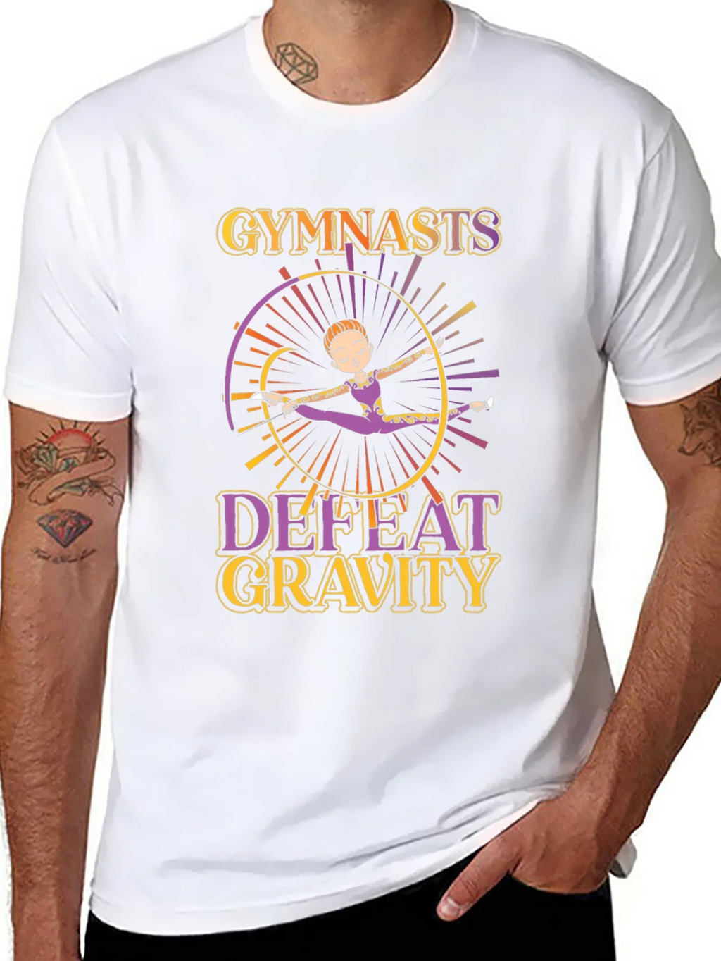 Gymnastics Defeat Gravity Graphic T-Shirt product image 7