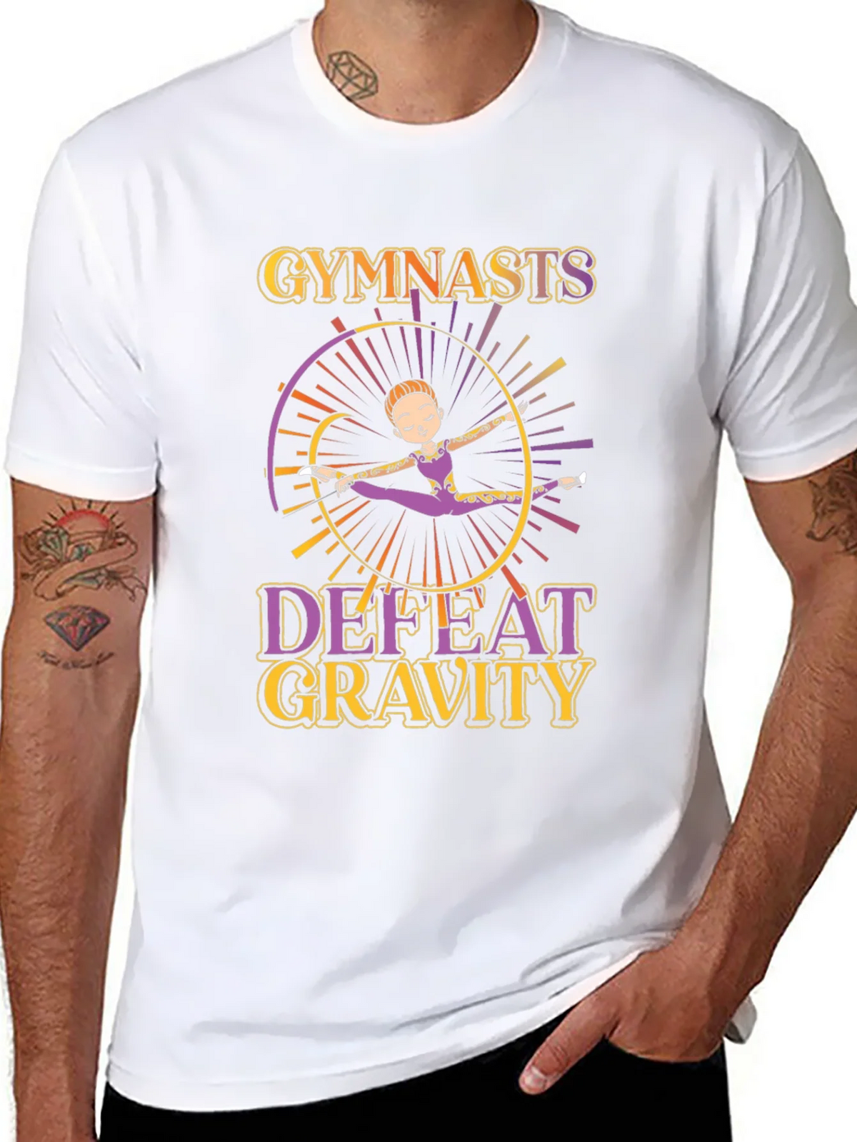 Gymnastics Defeat Gravity Graphic T-Shirt product image 7
