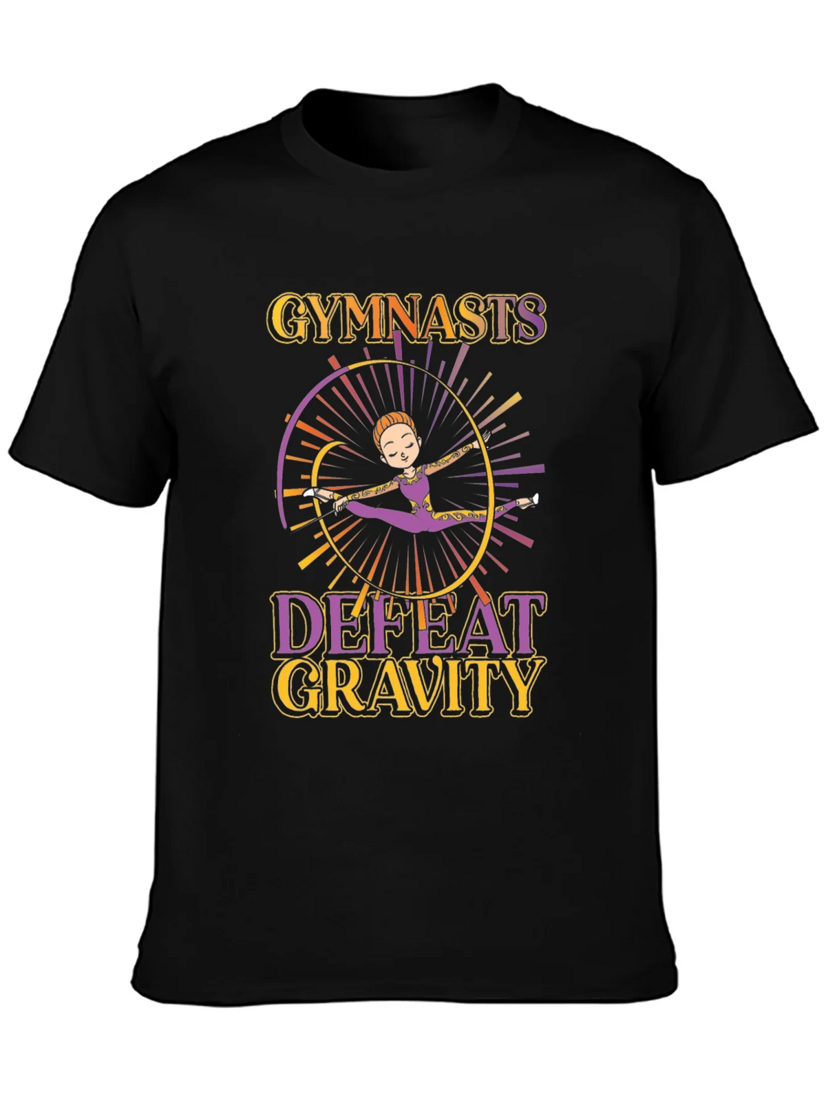 Gymnastics Defeat Gravity Graphic T-Shirt product image 3