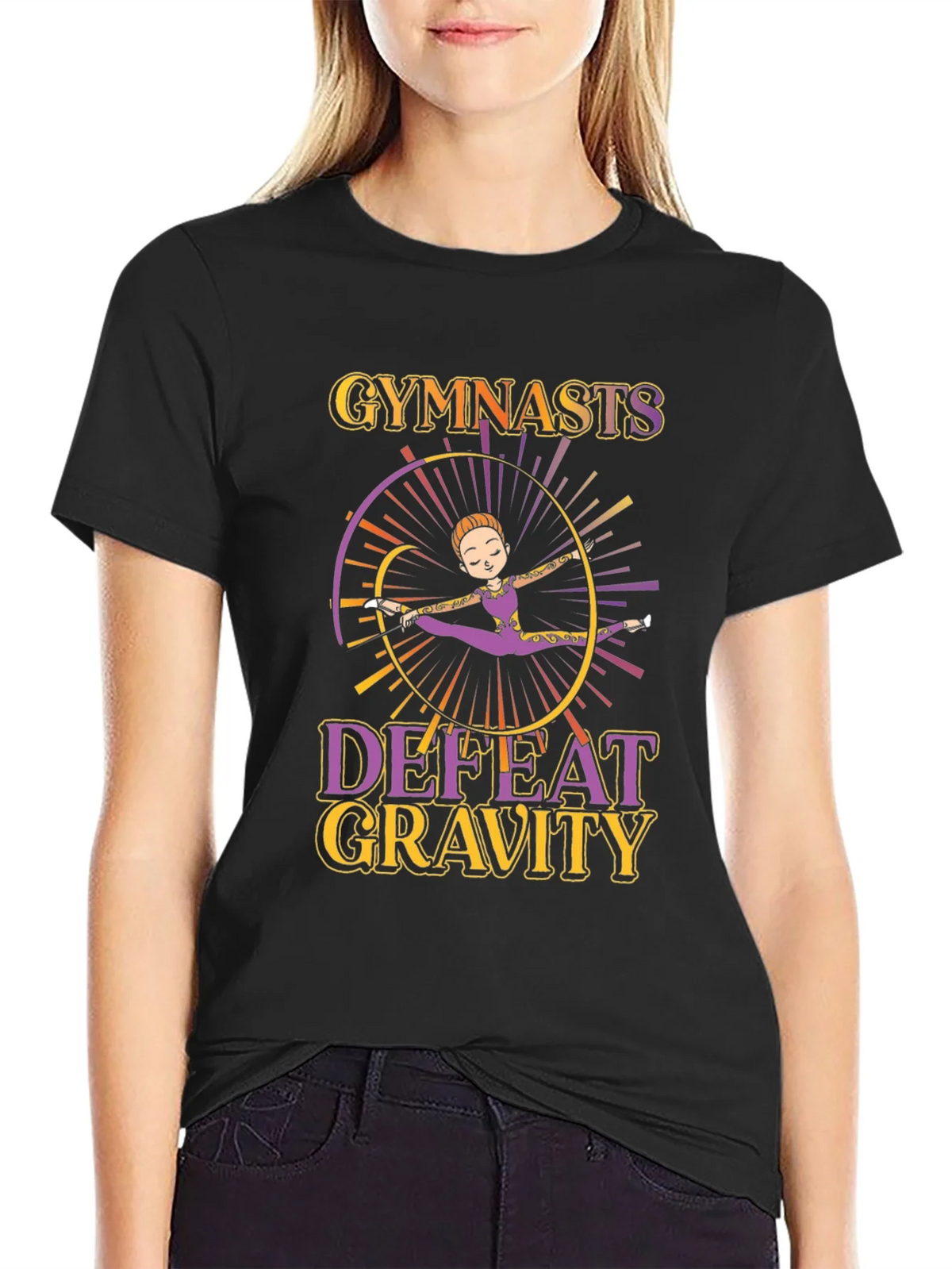 Gymnastics Defeat Gravity Graphic T-Shirt product image 2