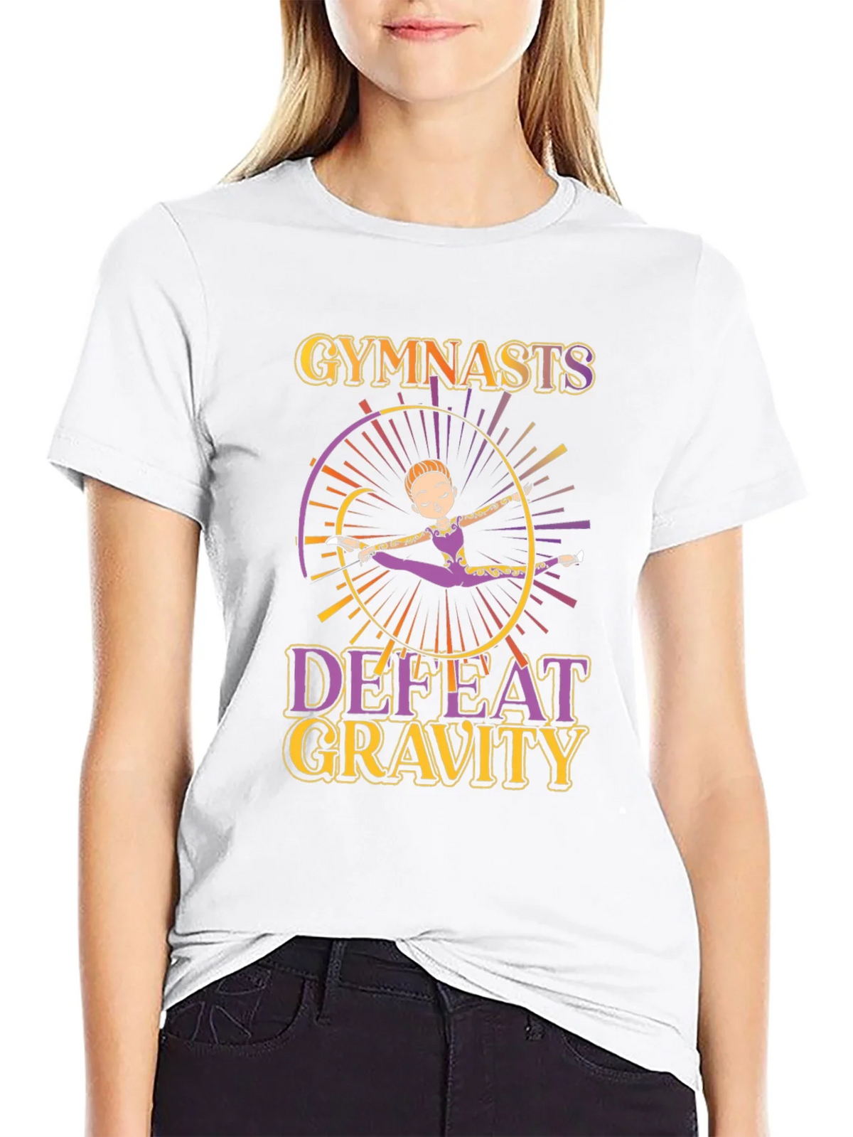 Gymnastics Defeat Gravity Graphic T-Shirt product image 8