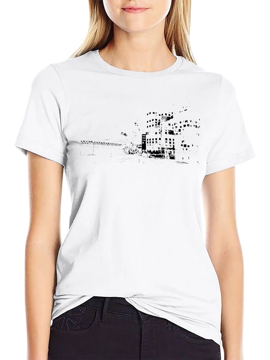 Urban Landscape Graphic Tee - Soft Cotton Crew Neck product image 8