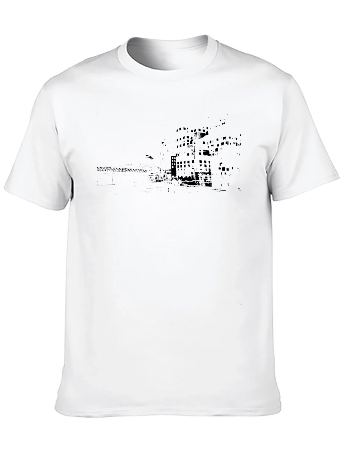 Urban Landscape Graphic Tee - Soft Cotton Crew Neck product image 9