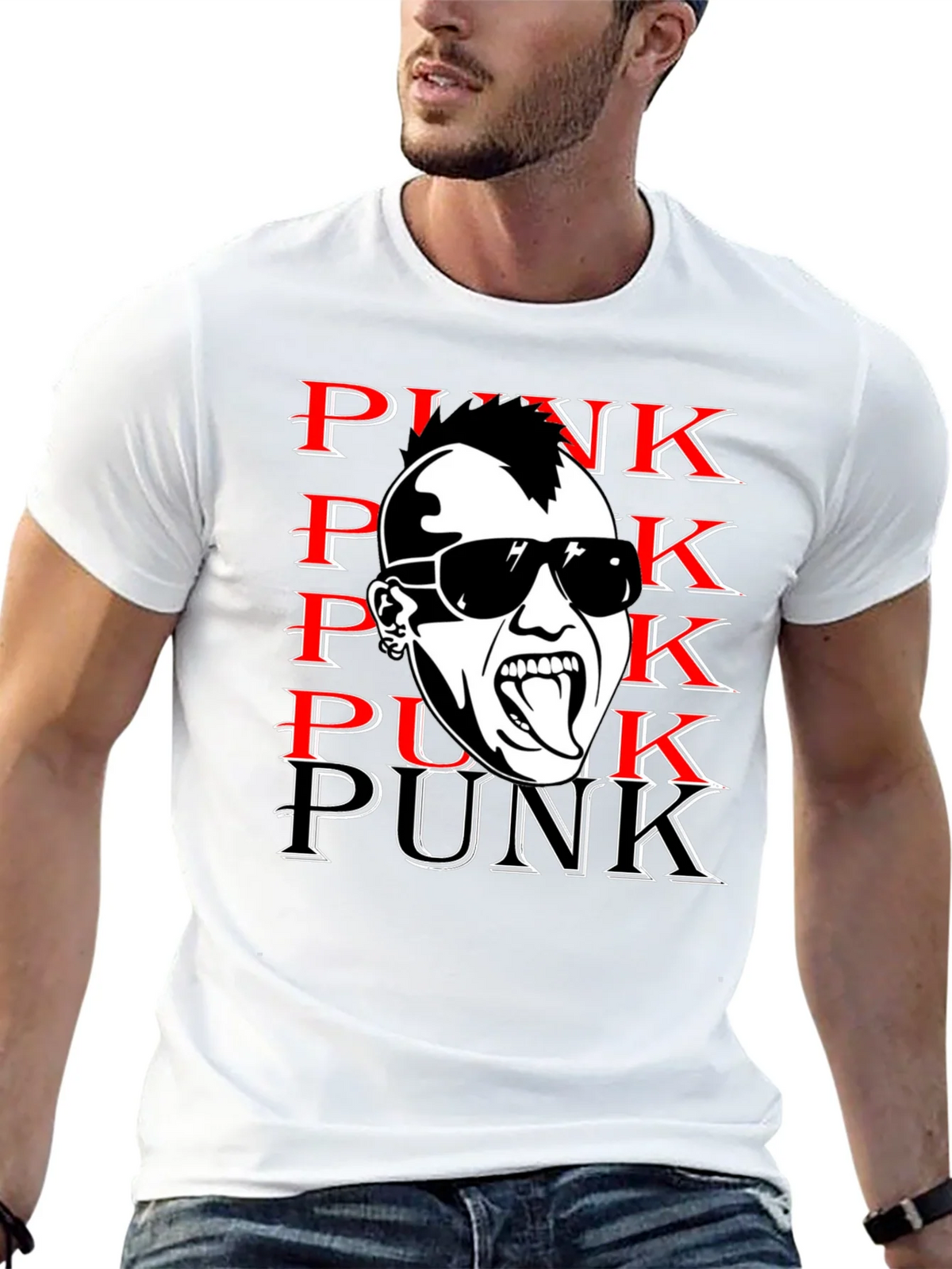 Punk Graphic Print Tee - Bold & Edgy product image 12