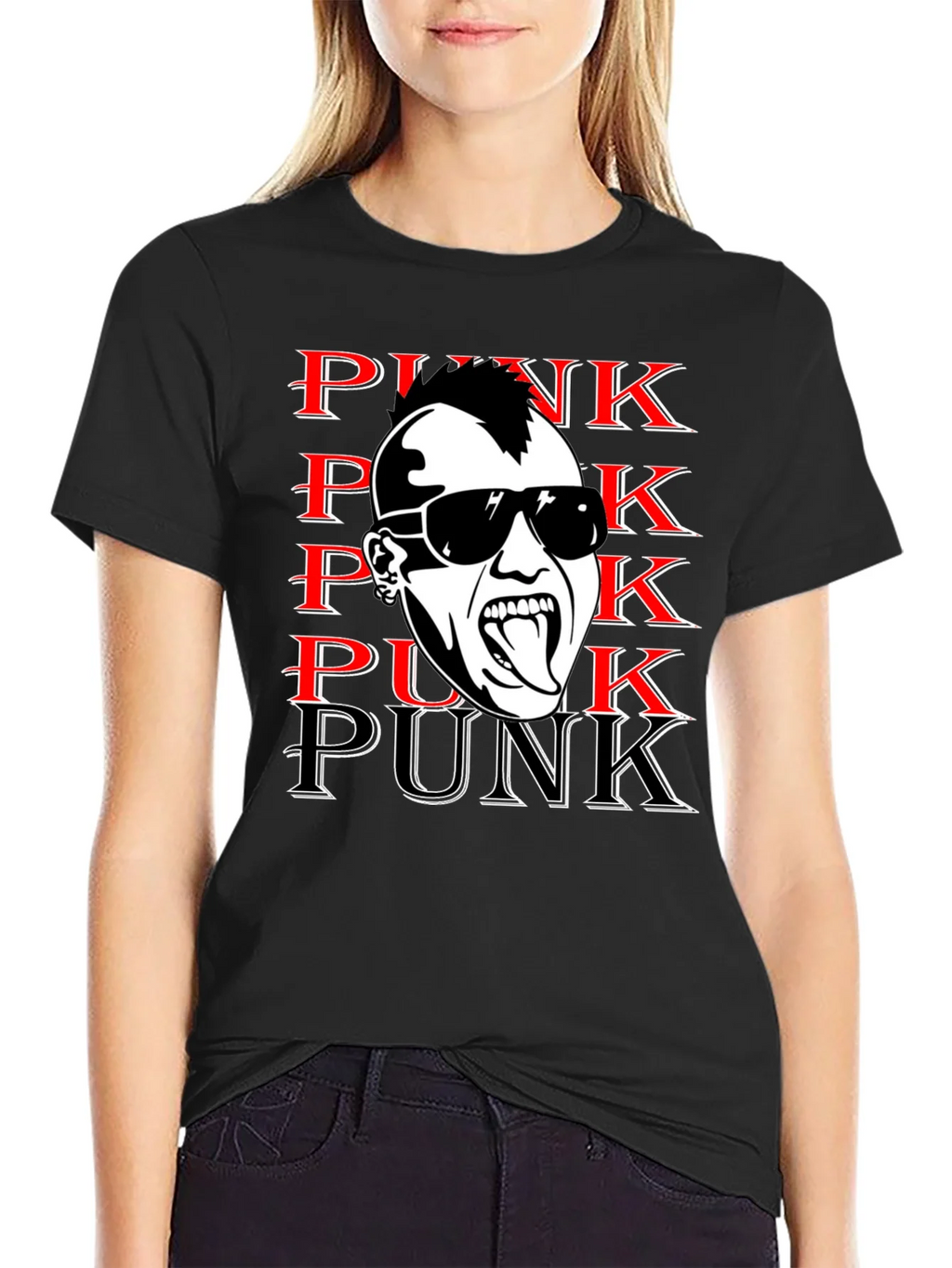 Punk Graphic Print Tee - Bold & Edgy product image 2