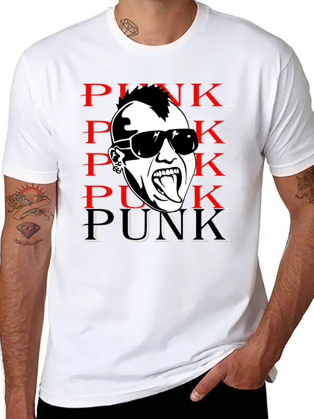 Punk Graphic Print Tee - Bold & Edgy product image 7