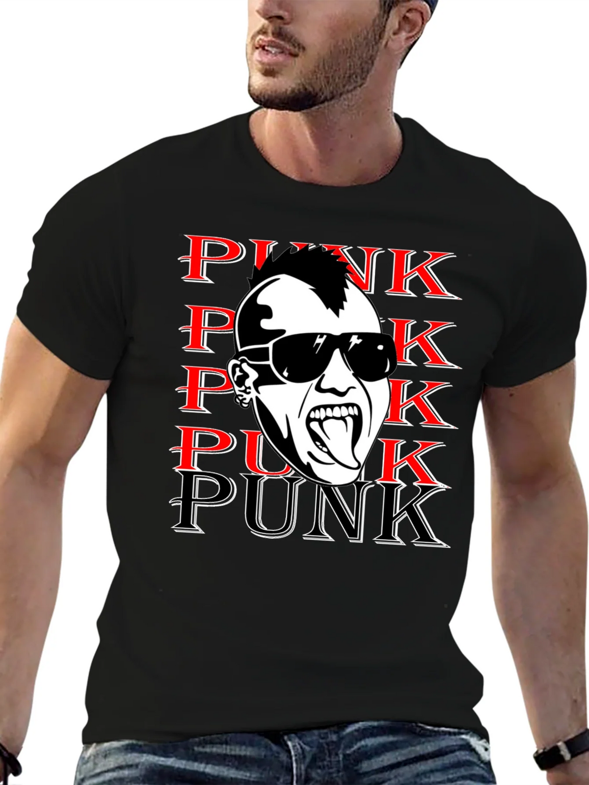 Punk Graphic Print Tee - Bold & Edgy product image 6