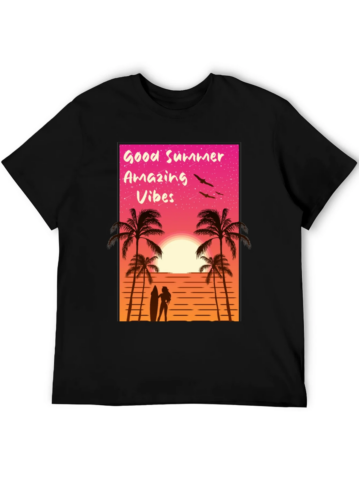 Good Summer Vibes Graphic T-Shirt - Beach Sunset Tee product image 5