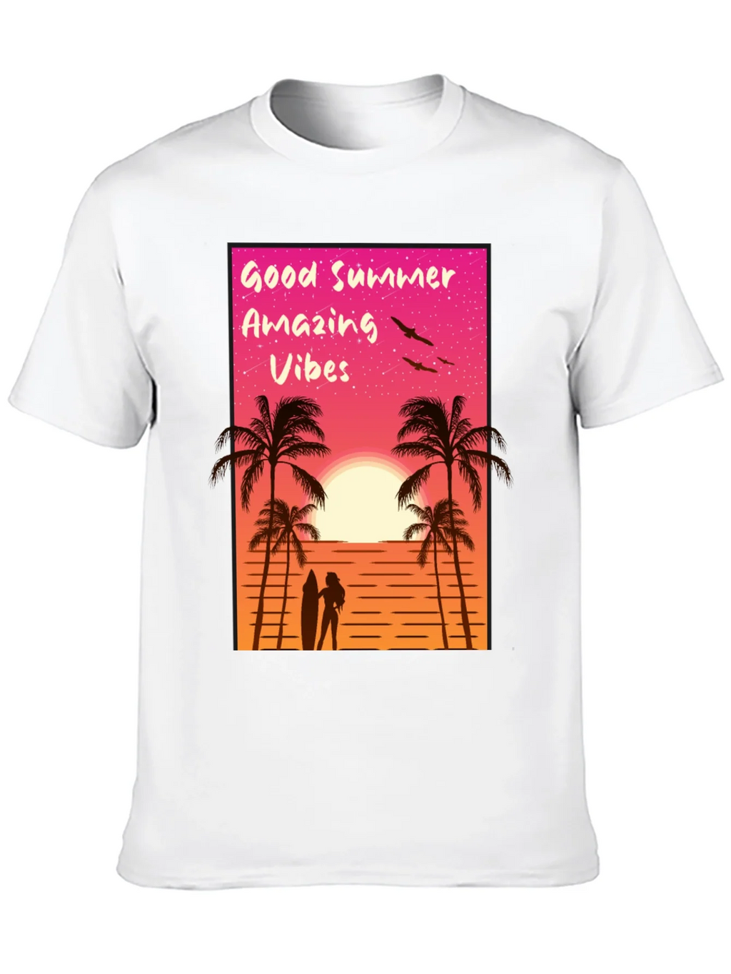 Good Summer Vibes Graphic T-Shirt - Beach Sunset Tee product image 9
