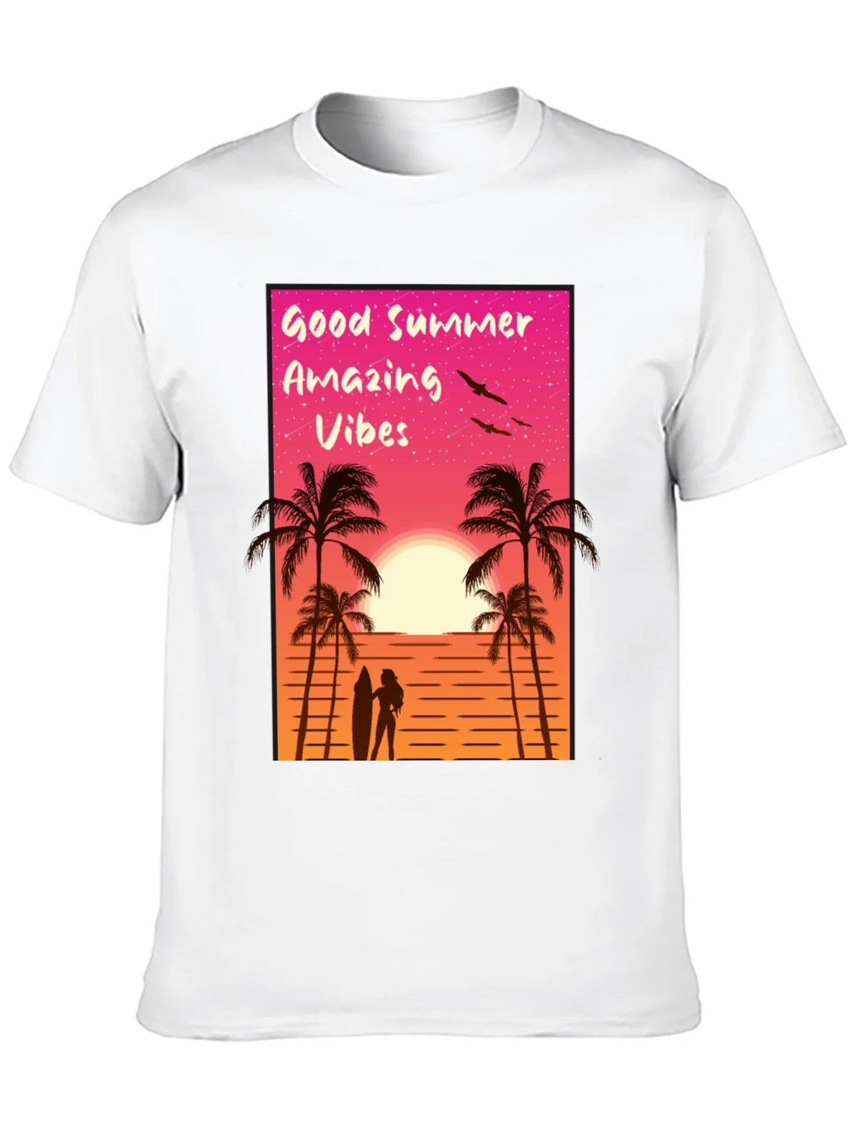 Good Summer Vibes Graphic T-Shirt - Beach Sunset Tee product image 9