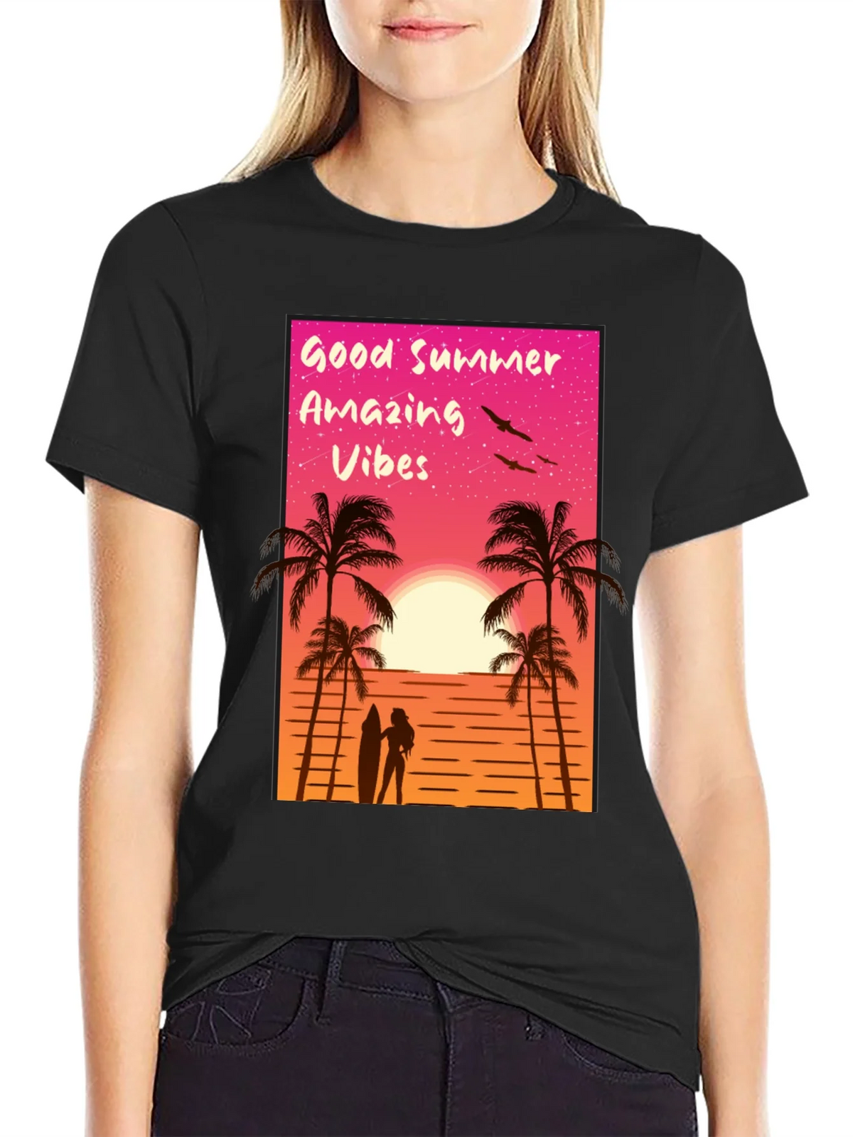 Good Summer Vibes Graphic T-Shirt - Beach Sunset Tee product image 2