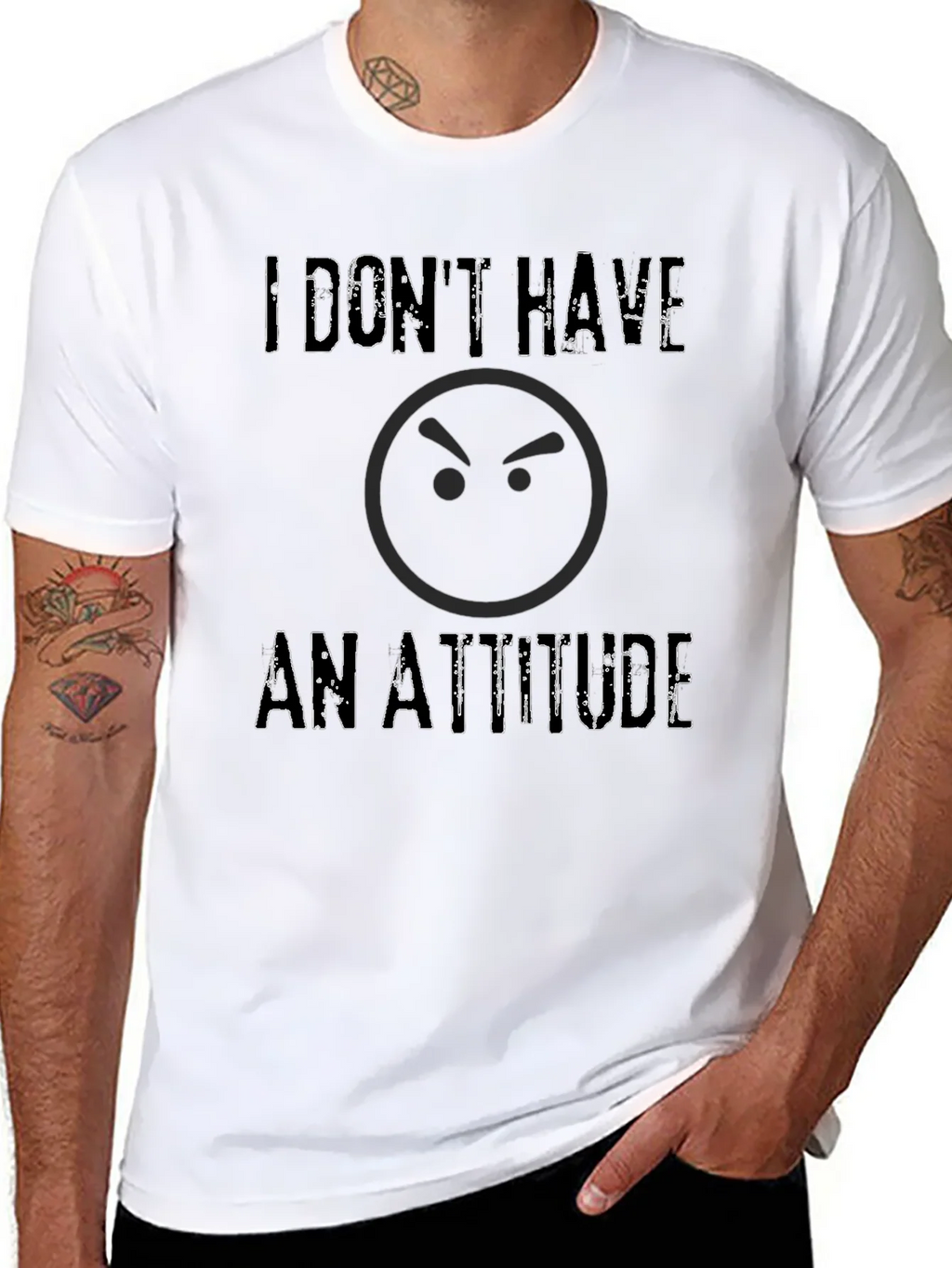 I Dont Have An Attitude T-Shirt - Sarcastic Graphic Tee product image 5