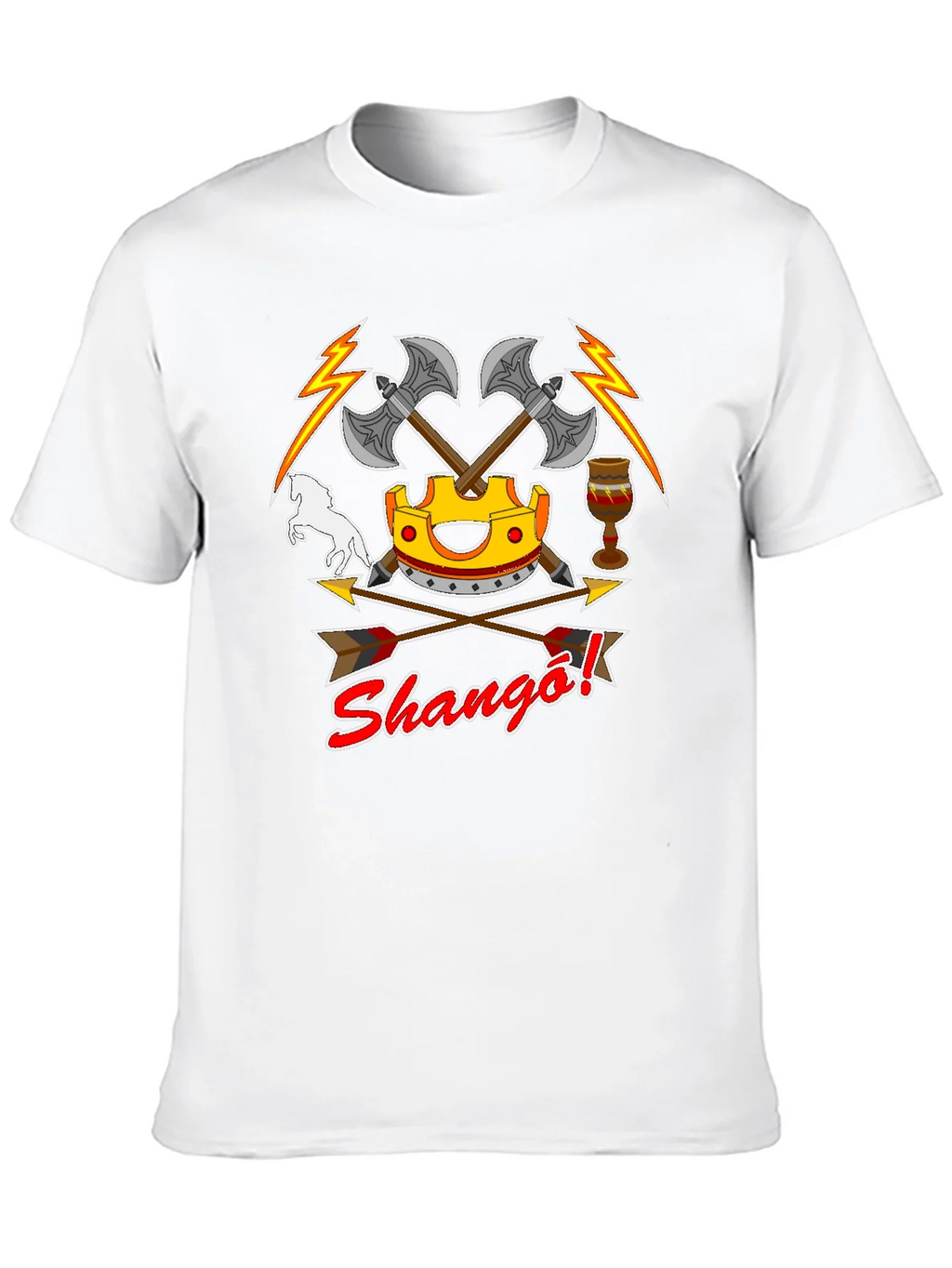 Shango T-Shirt - Axes Crown and African Deity Graphic Tee product image 9