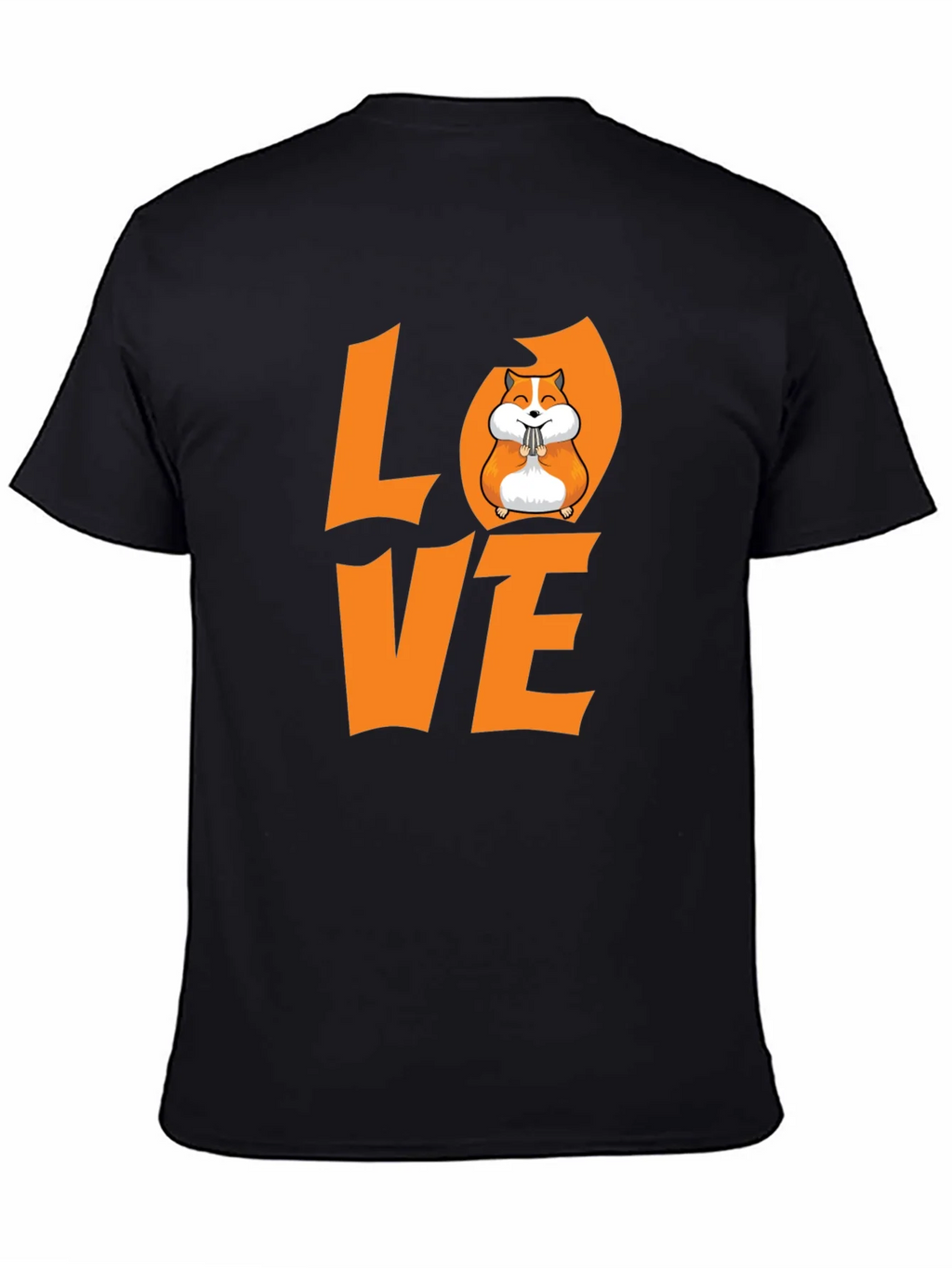 Hamster Love Graphic T-Shirt - Black product image 4