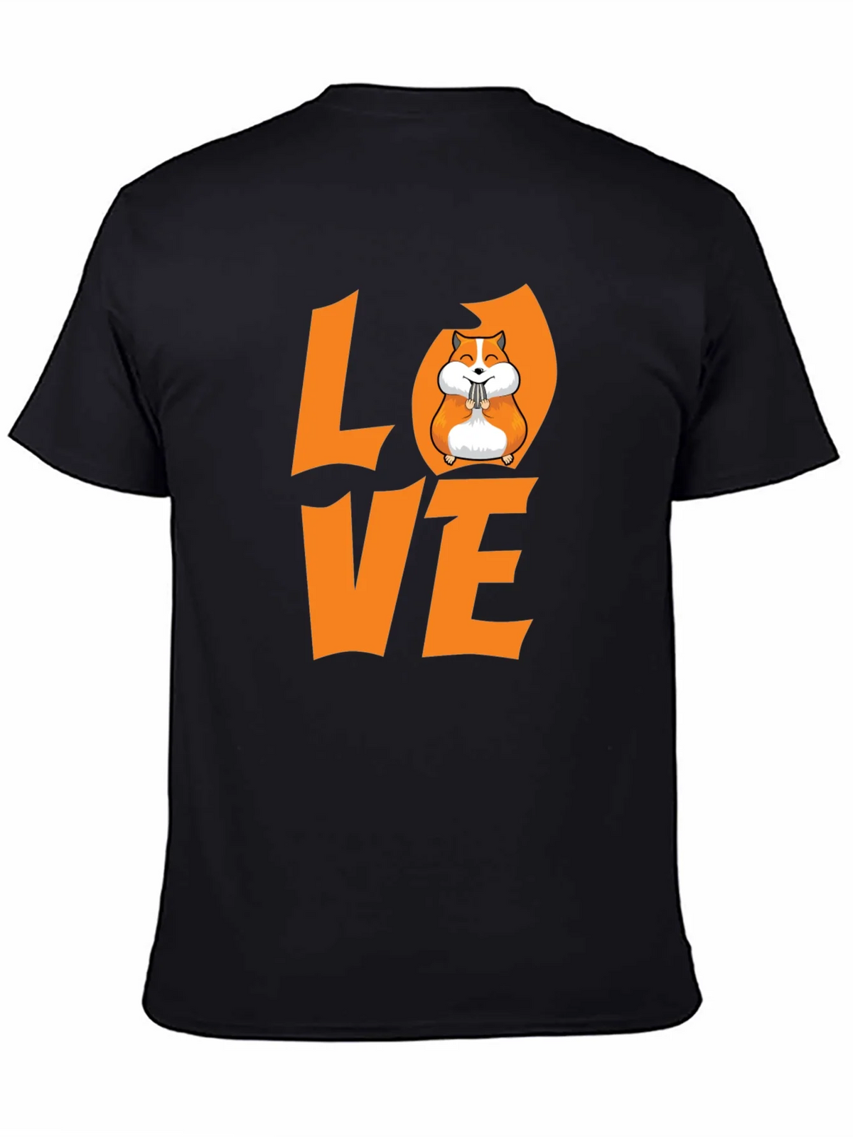 Hamster Love Graphic T-Shirt - Black product image 4
