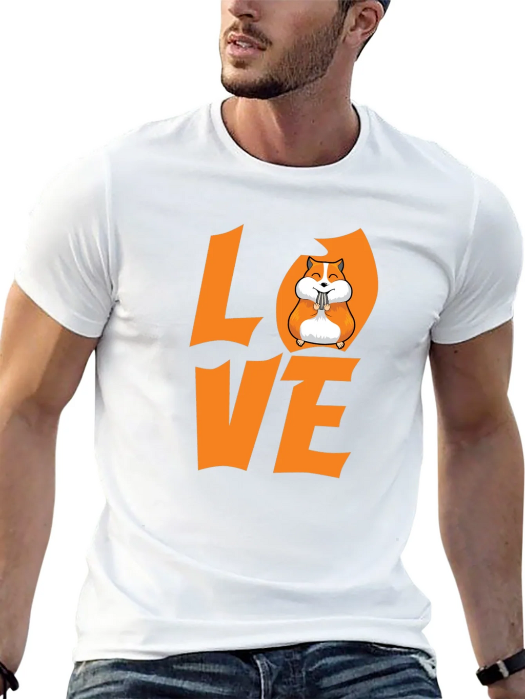 Hamster Love Graphic T-Shirt - Black product image 12
