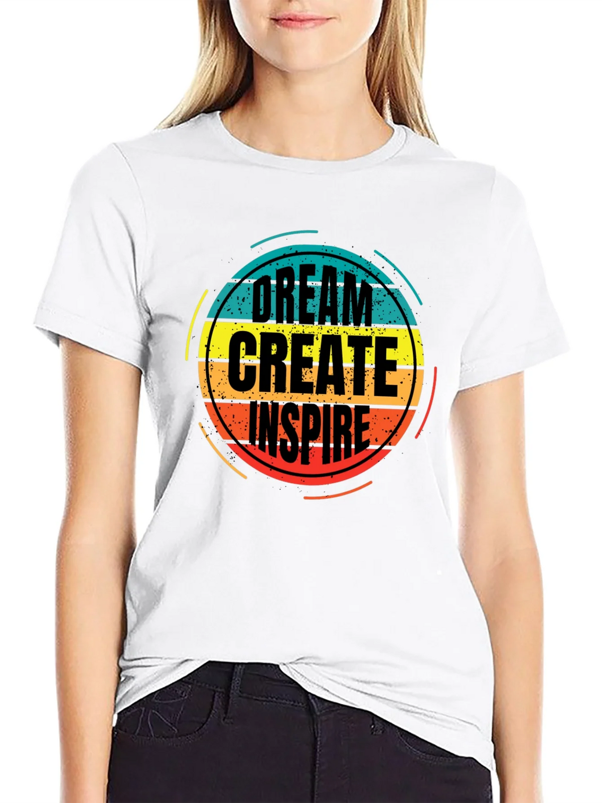 Dream Create Inspire Graphic Tee - Black product image 8