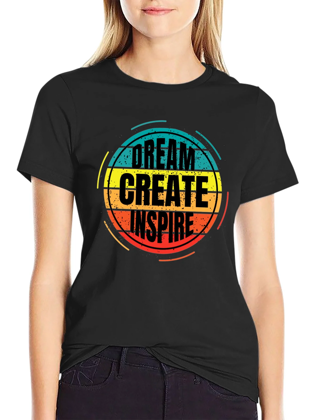 Dream Create Inspire Graphic Tee - Black product image 2