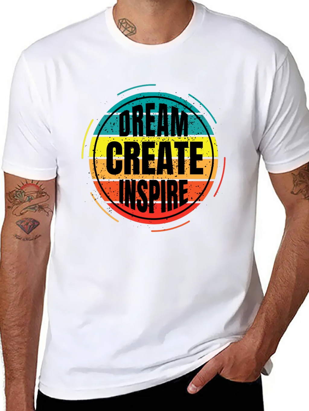 Dream Create Inspire Graphic Tee - Black product image 7