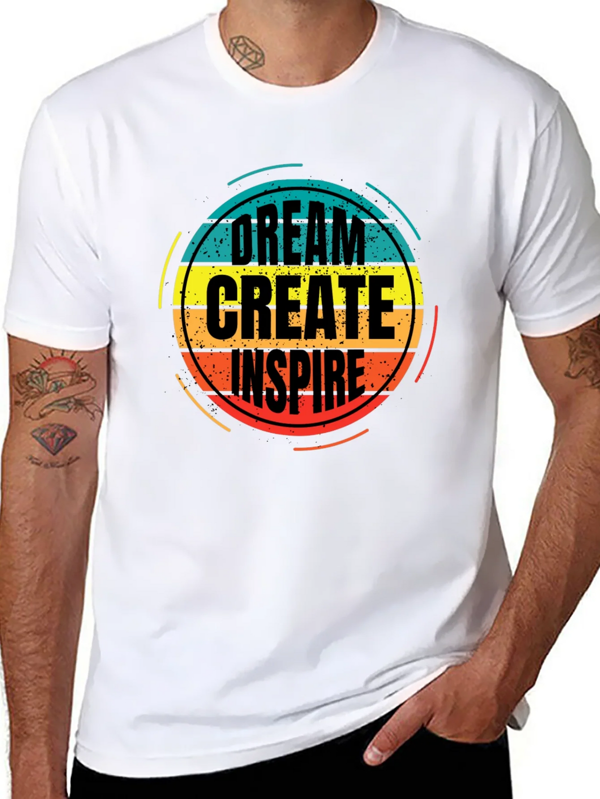 Dream Create Inspire Graphic Tee - Black product image 7