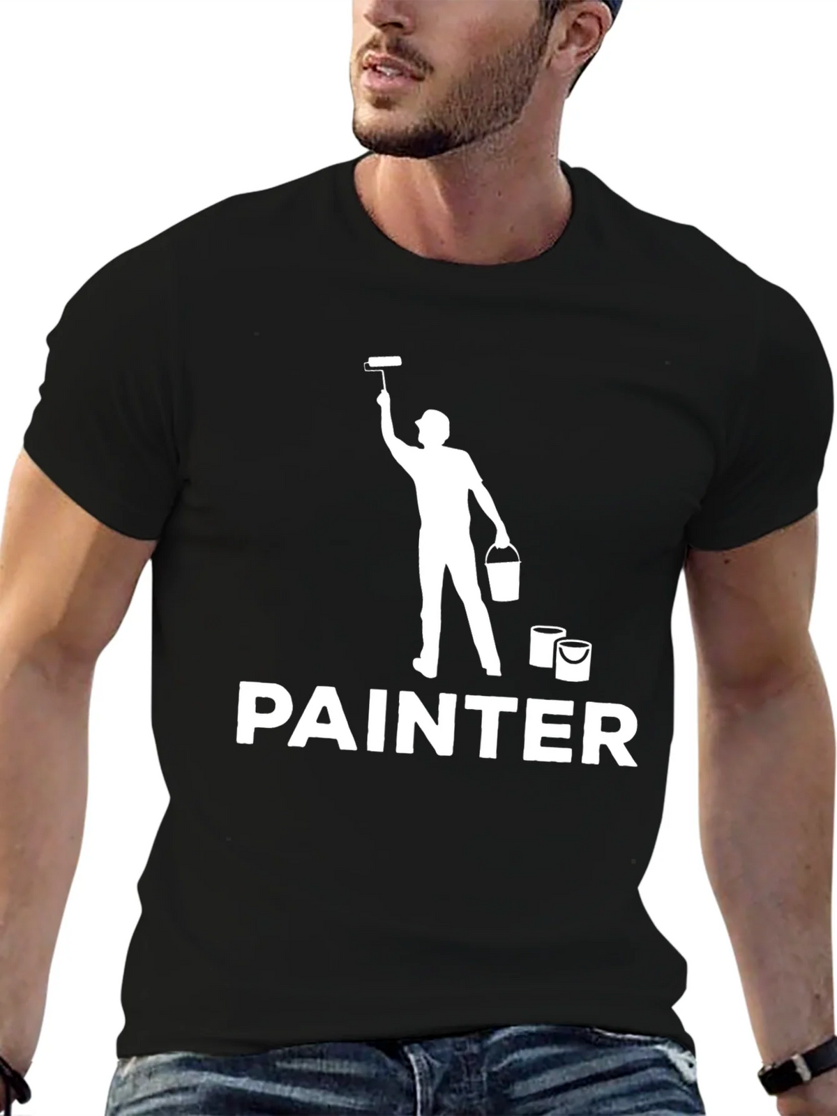 Painter Graphic Tee - Mens Crew Neck T-Shirt product image 6