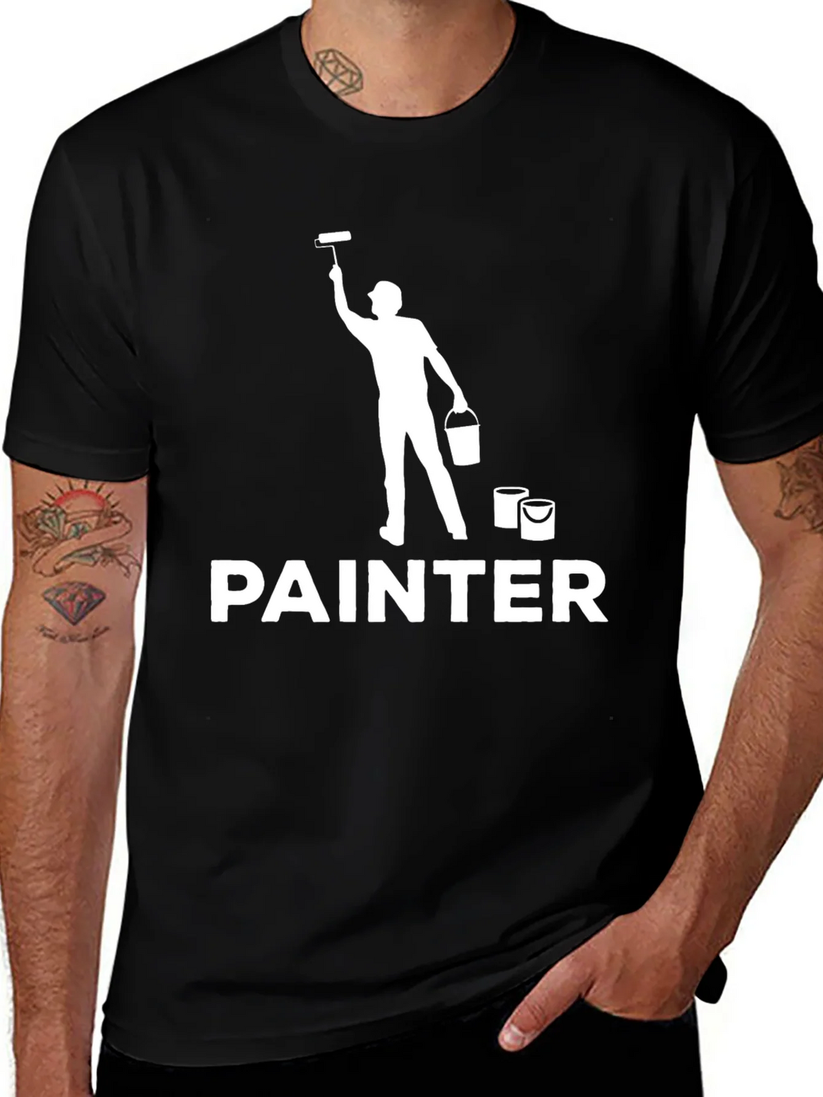 Painter Graphic Tee - Mens Crew Neck T-Shirt product image 1