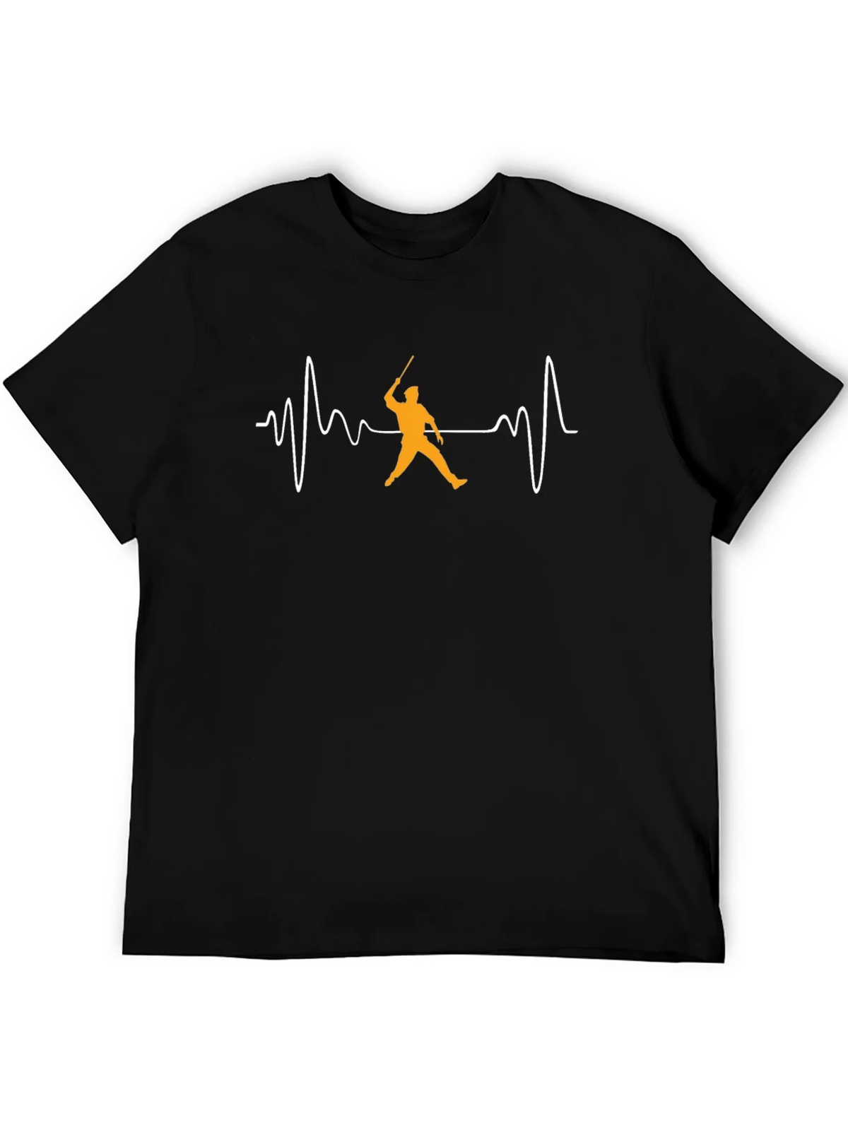 Cricket Heartbeat T-Shirt - Black Cotton Tee product image 5