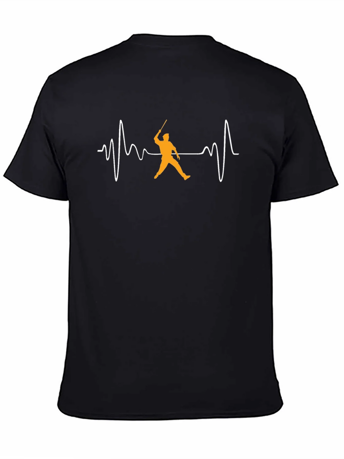 Cricket Heartbeat T-Shirt - Black Cotton Tee product image 4