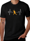 Cricket Heartbeat T-Shirt - Black Cotton Tee product image 1