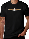 Barn Owl Graphic Black T-Shirt product image 1
