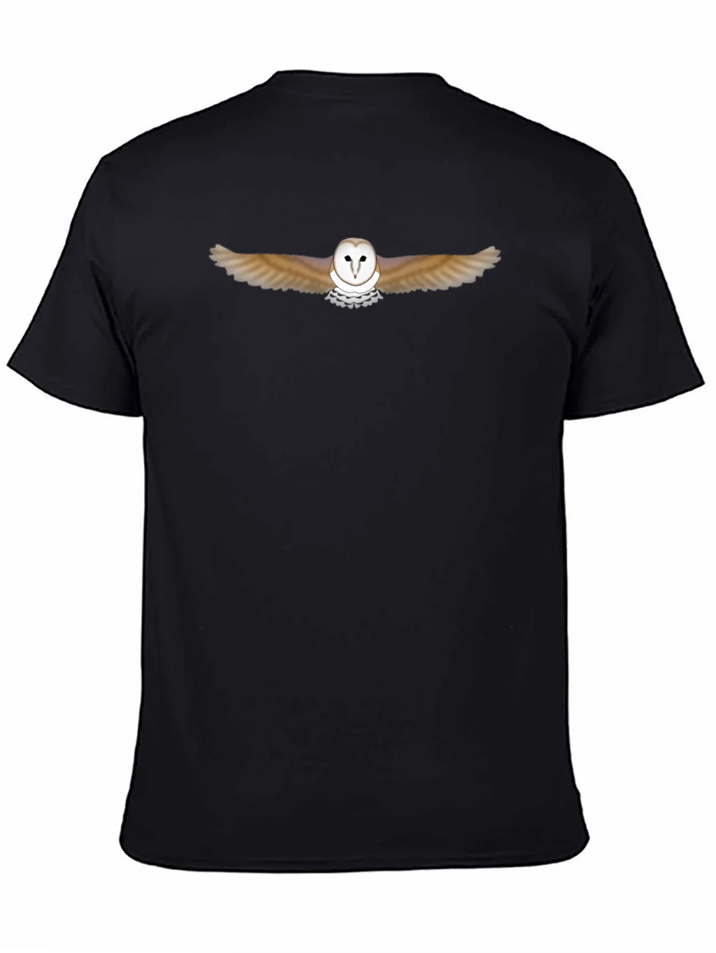Barn Owl Graphic Black T-Shirt product image 4