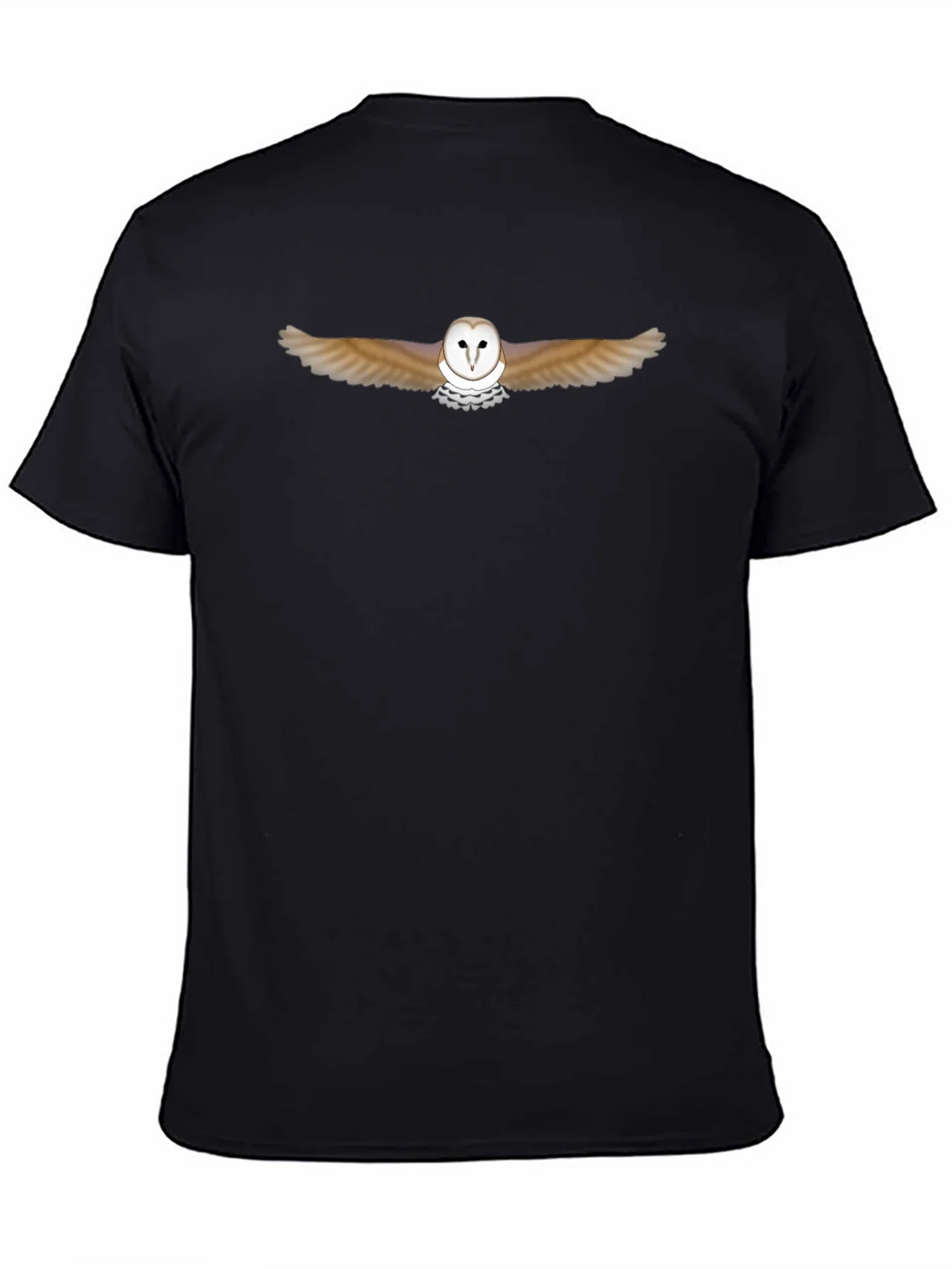 Barn Owl Graphic Black T-Shirt product image 4