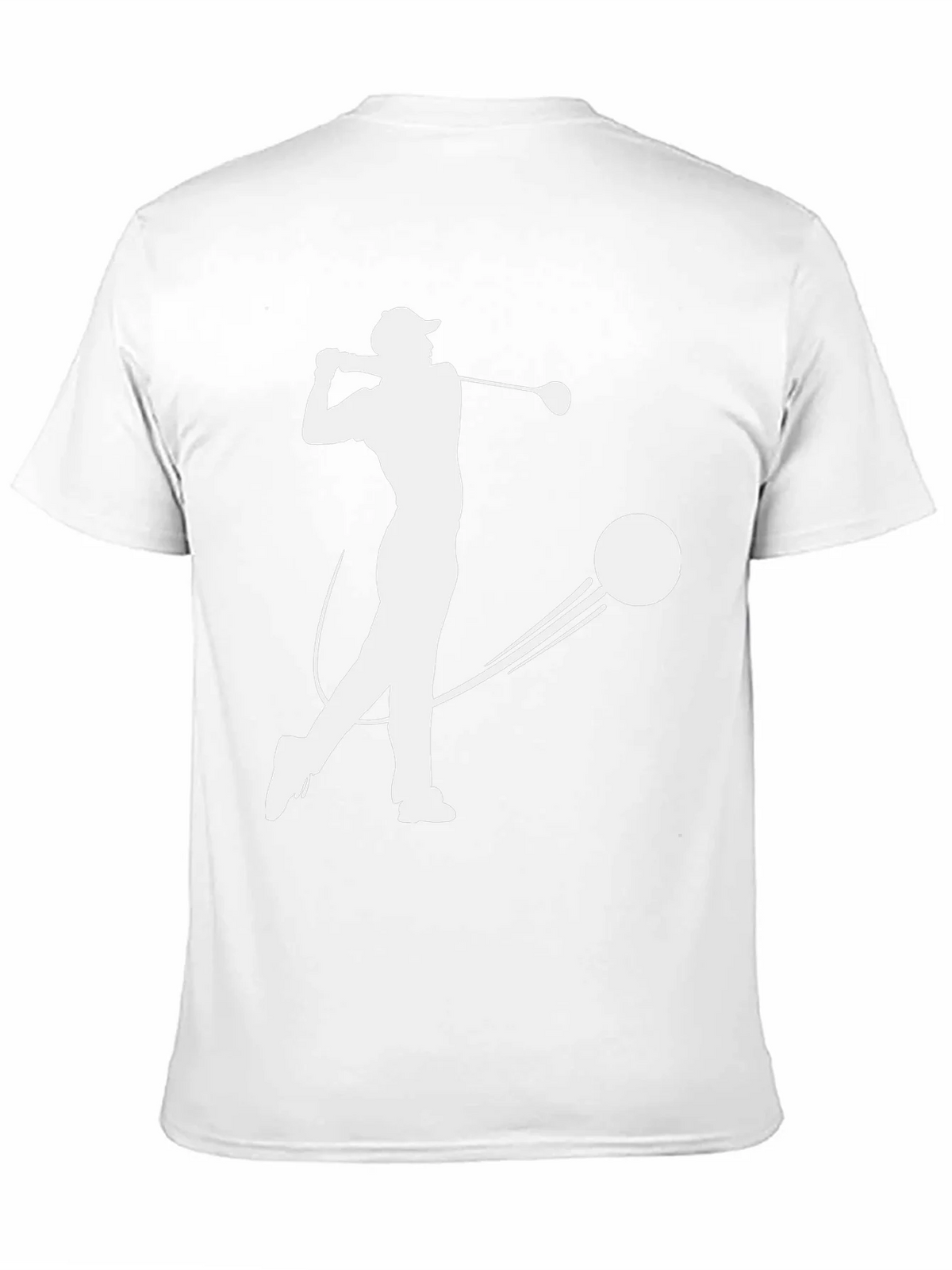Golfer Silhouette T-Shirt - Black product image 10