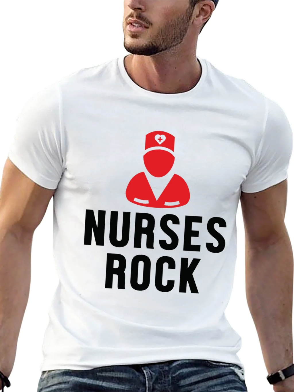 Nurses Rock Black T-Shirt | Nurse Pride Apparel product image 11