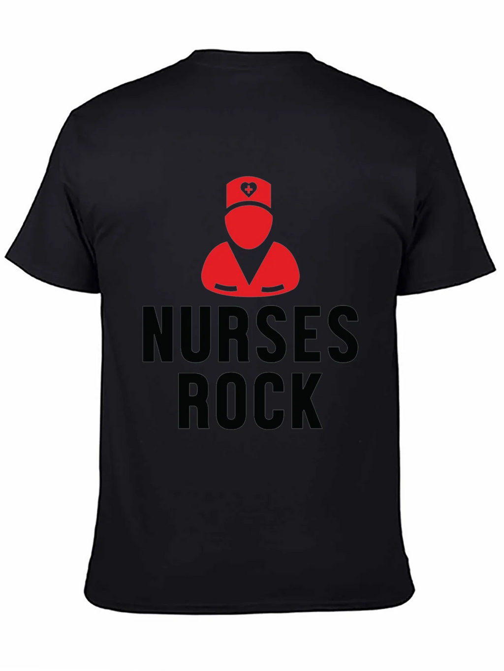 Nurses Rock Black T-Shirt | Nurse Pride Apparel product image 4