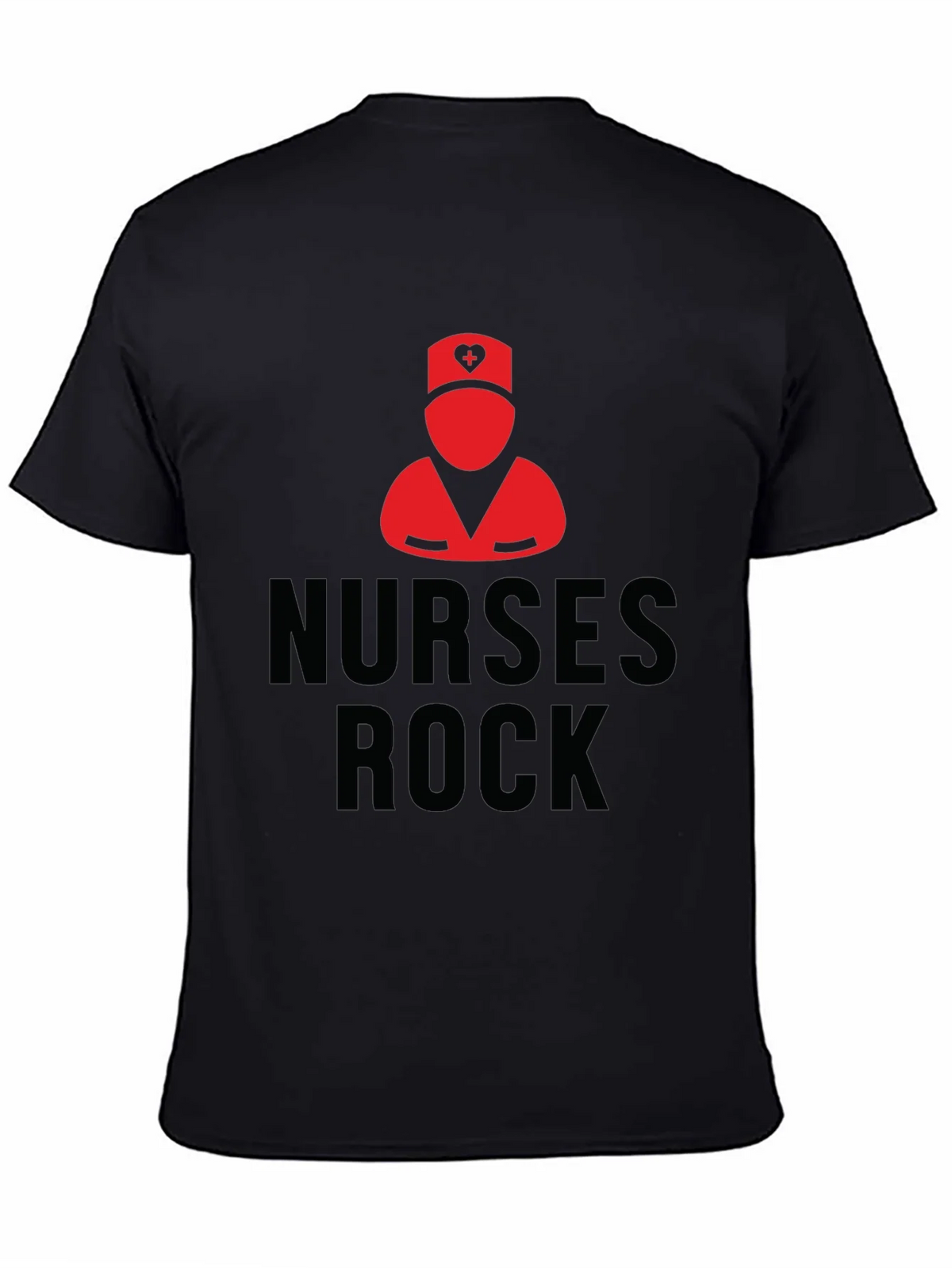 Nurses Rock Black T-Shirt | Nurse Pride Apparel product image 4