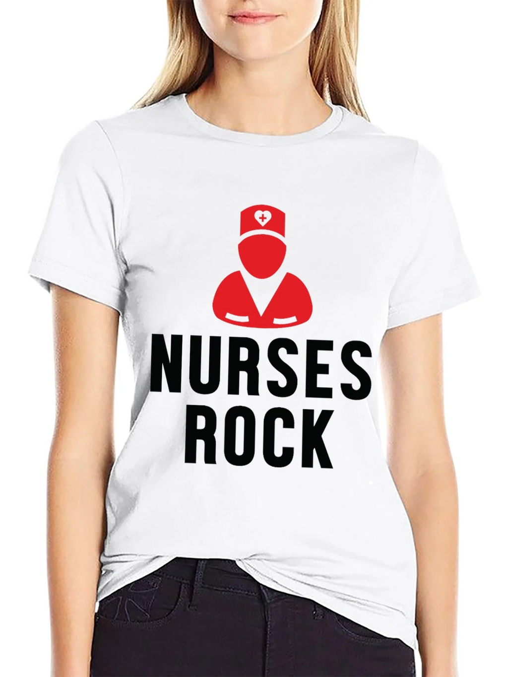 Nurses Rock Black T-Shirt | Nurse Pride Apparel product image 8