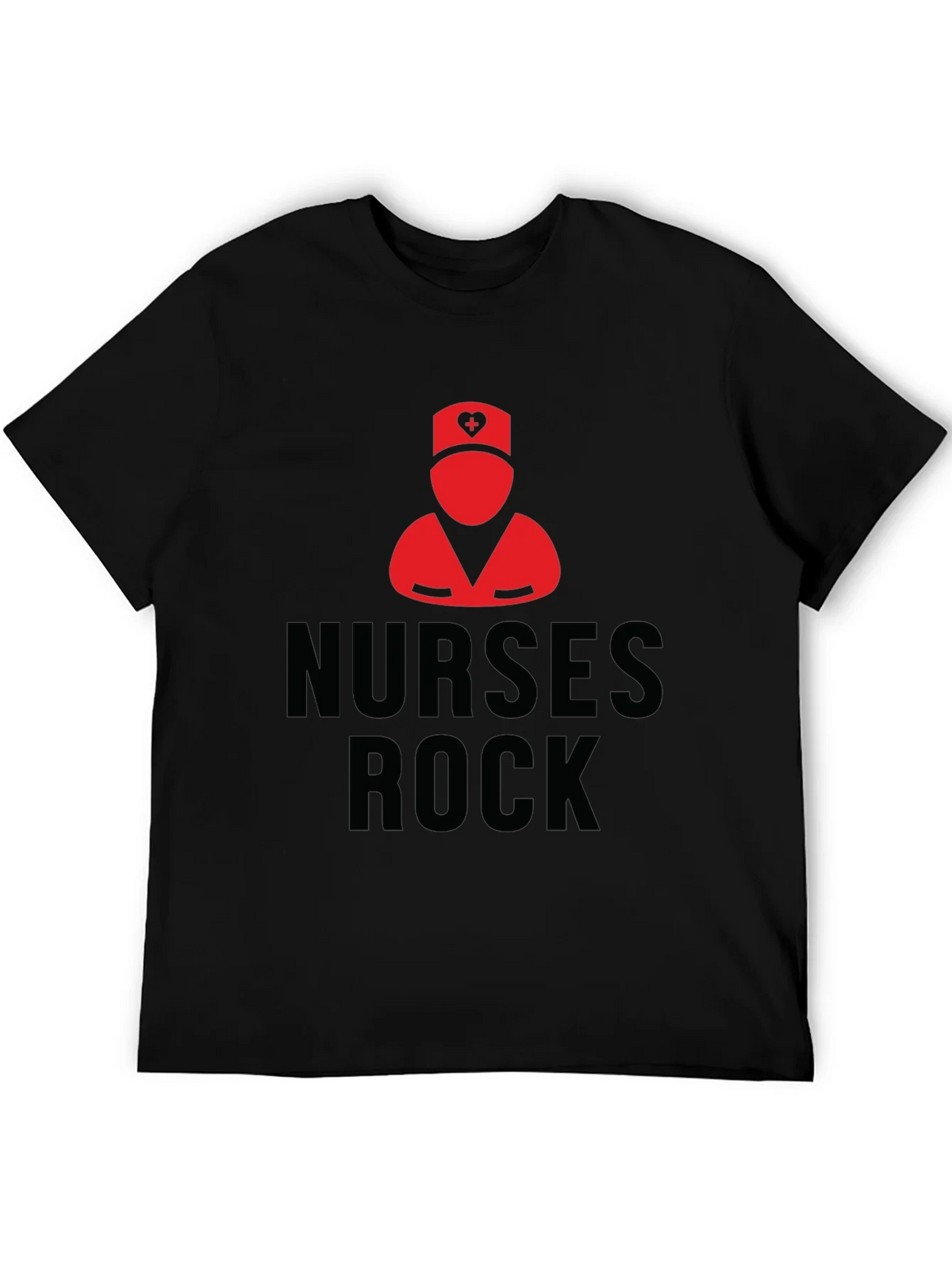Nurses Rock Black T-Shirt | Nurse Pride Apparel product image 5