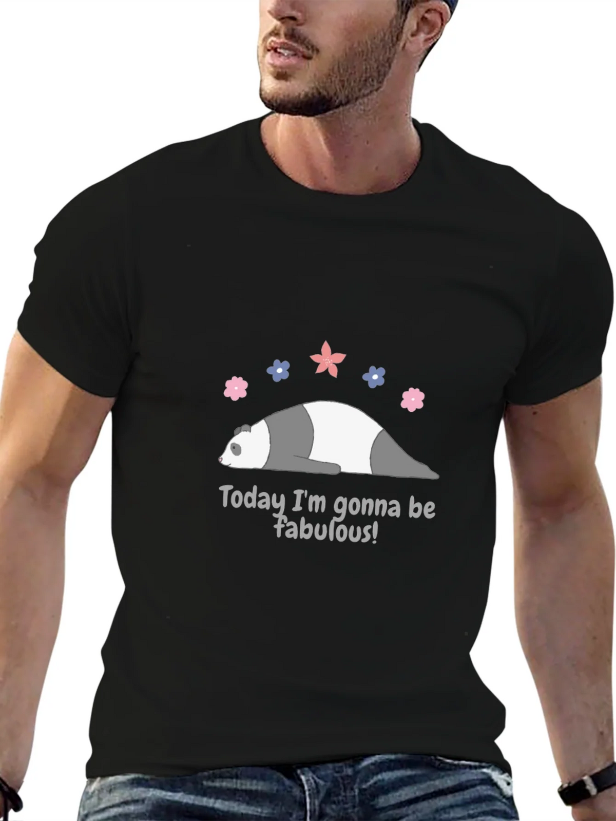 Funny Panda Fabulous Graphic Tee product image 6