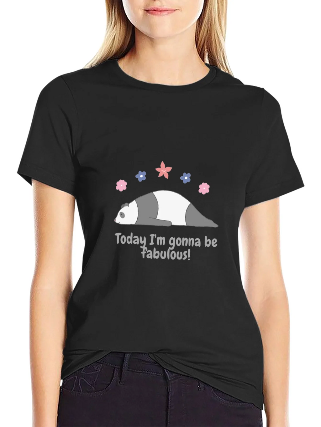 Funny Panda Fabulous Graphic Tee product image 2