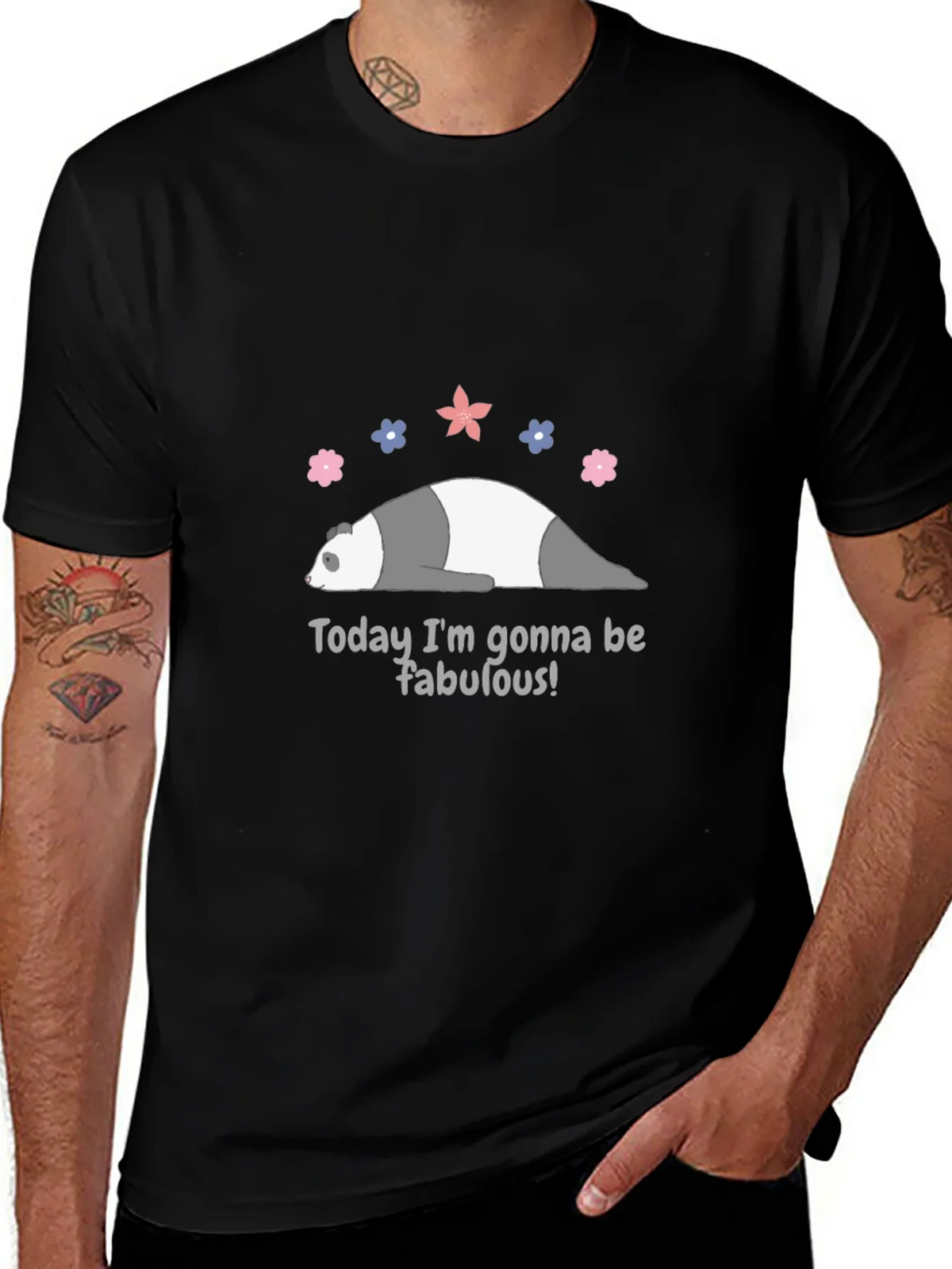 Funny Panda Fabulous Graphic Tee product image 1