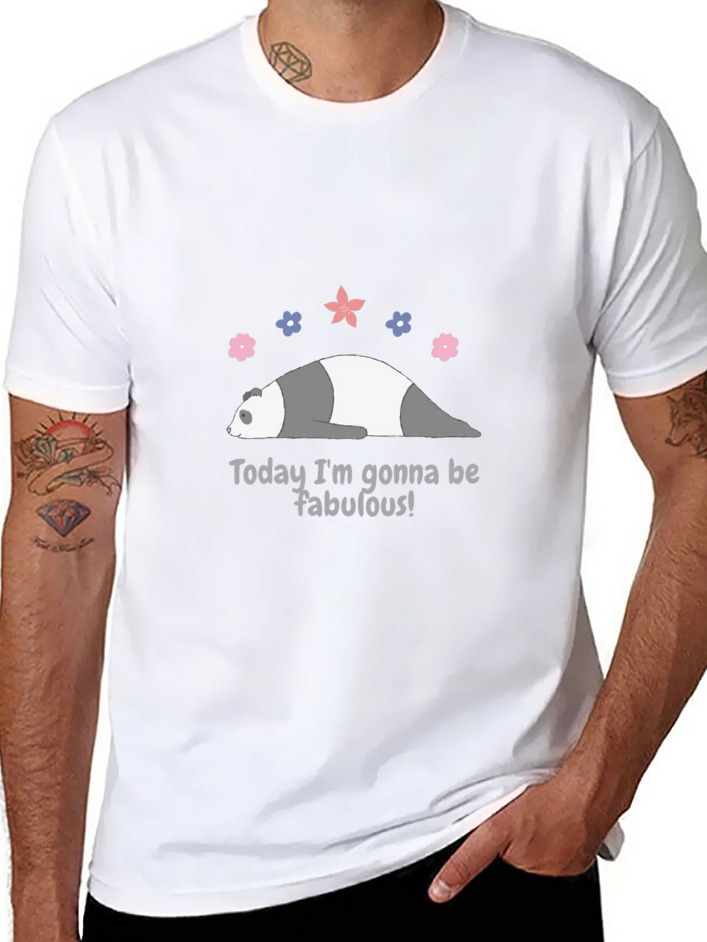 Funny Panda Fabulous Graphic Tee product image 7