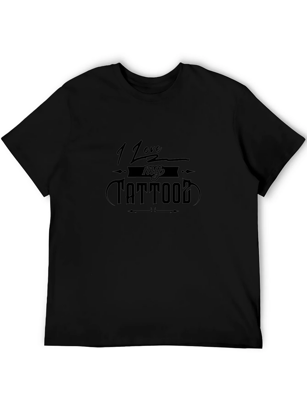I Love My Tattoo Graphic Tee - Black T-Shirt product image 5