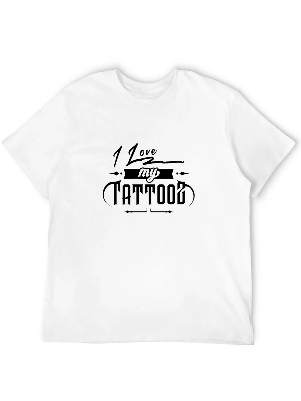 I Love My Tattoo Graphic Tee - Black T-Shirt product image 11