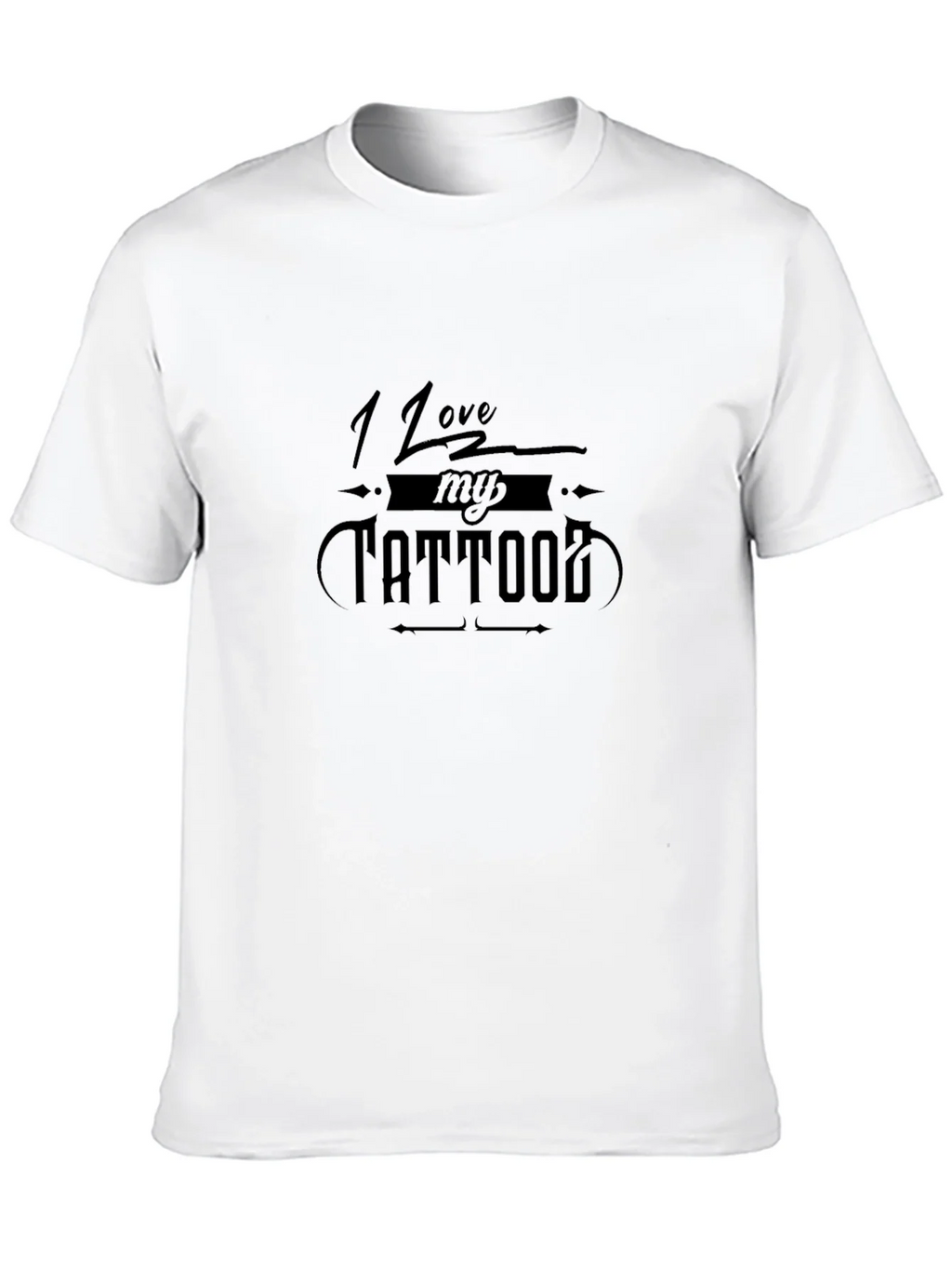 I Love My Tattoo Graphic Tee - Black T-Shirt product image 9