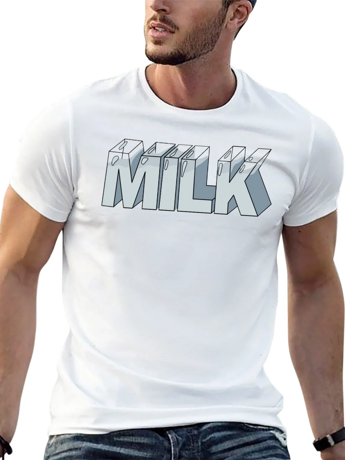 Milk Graphic T-Shirt - Unisex Casual Tee product image 12
