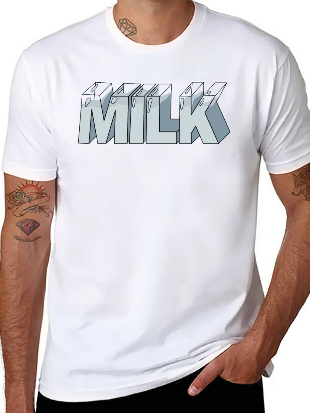 Milk Graphic T-Shirt - Unisex Casual Tee product image 7