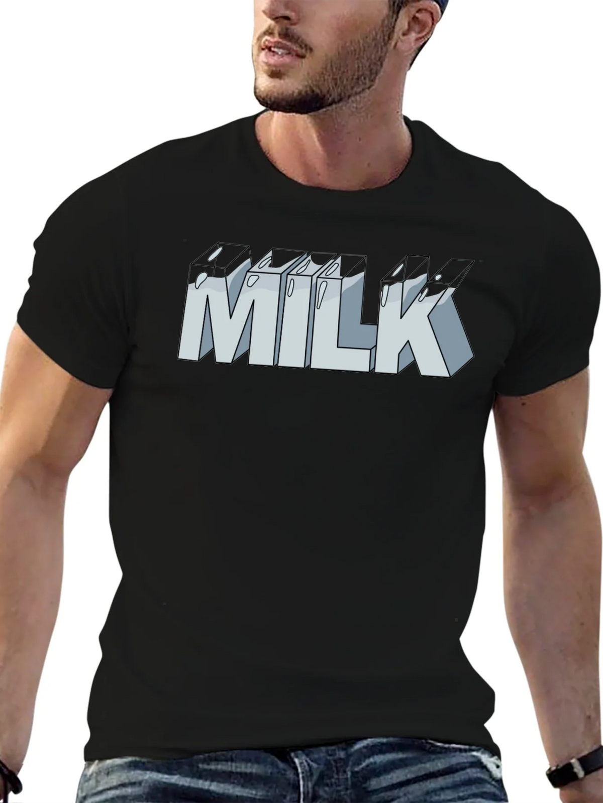 Milk Graphic T-Shirt - Unisex Casual Tee product image 6
