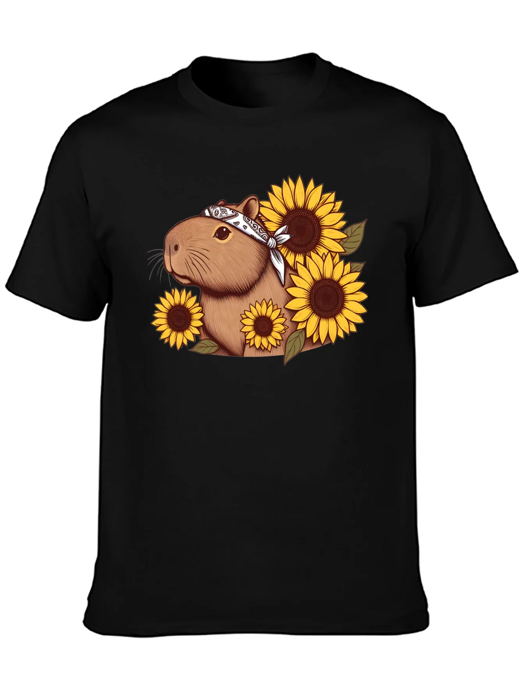 Capybara Sunflower Graphic Tee product image 2