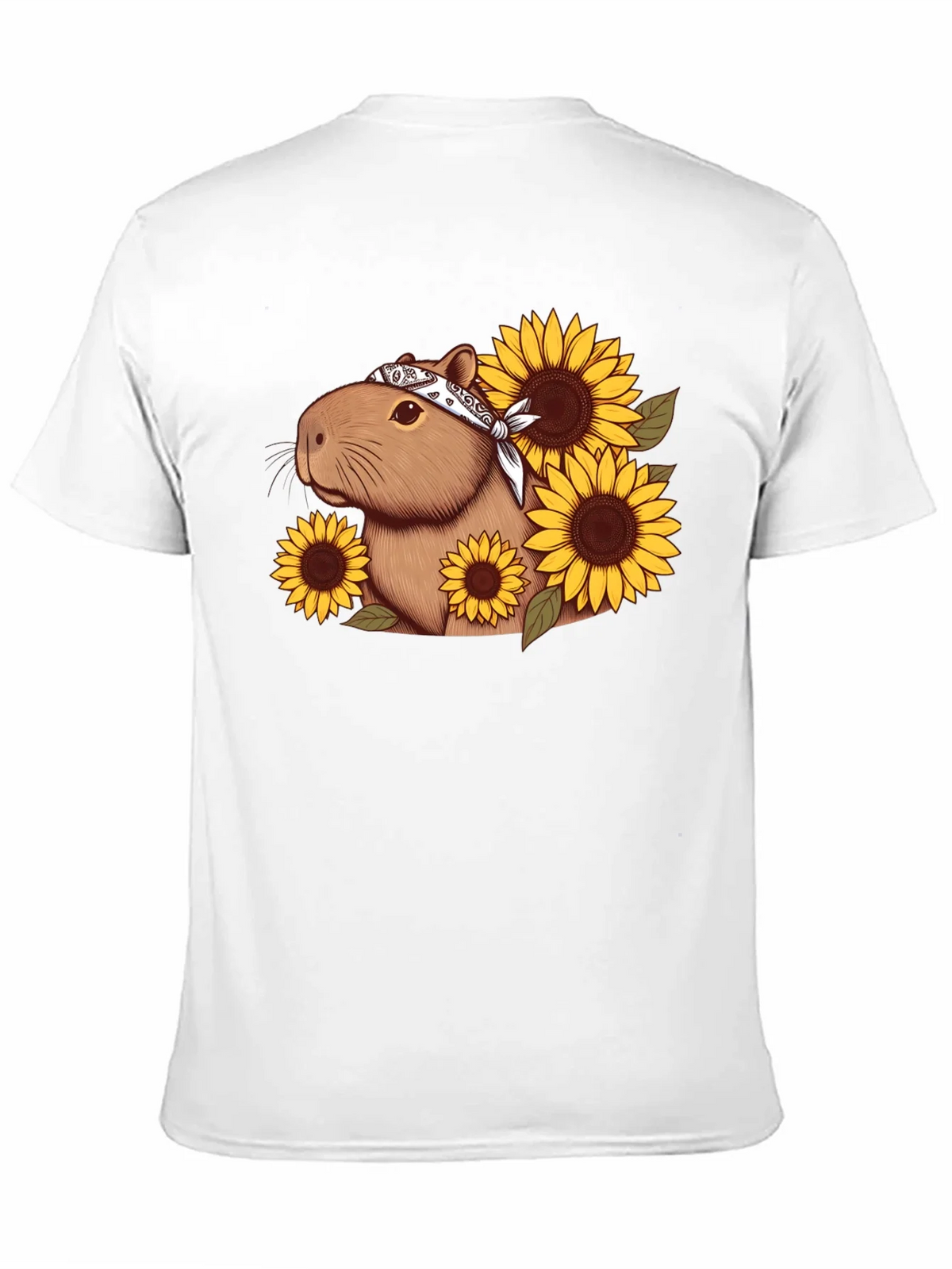 Capybara Sunflower Graphic Tee product image 9